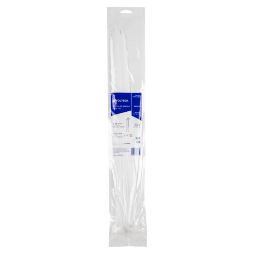 443114 44311 - Bolsa con 25 cinchos plásticos 50 lb, 500x4.5 mm, naturales