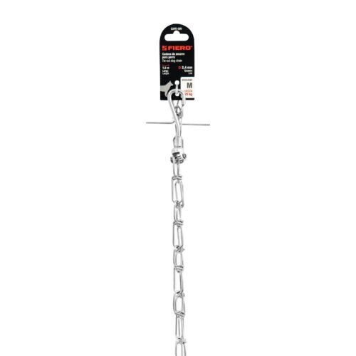 44314 - Cadena de 1.8 m de amarre para perro, 2.4 mm, FIERO