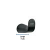 44317 - Gancho sencillo para toallas, negro, FOSET RIVIERA