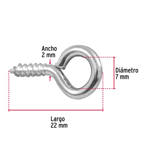 44370 - Bolsa con 144 armellas cerradas de 17 x 40, FIERO