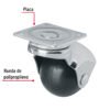 44390 - Rodaja esférica, 40 mm con placa, FIERO