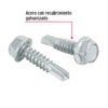 444011 44401 - Bolsa con 100 pijas 1" cabeza hexagonal, punta de broca