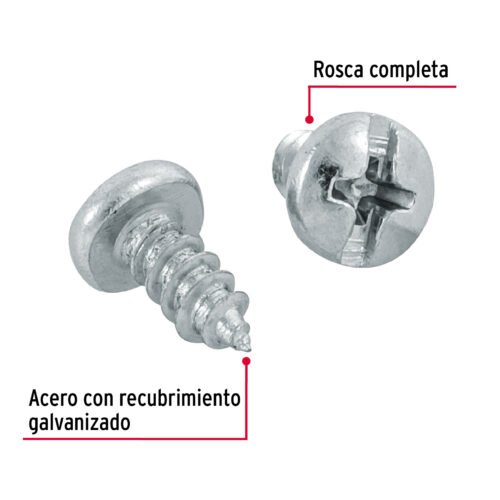 44411 - Bolsa con 200 pijas para lámina, #8 x 3/8", FIERO