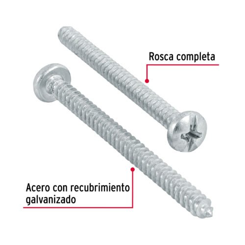 444181 44418 - Bolsa con 200 pijas para lámina, #8 x 2", FIERO
