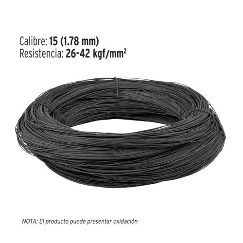44457 - Kilo de alambre recocido calibre 15 en rollo de 20 kg, FIERO