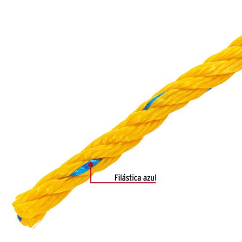 44488 - Kilo de cuerda amarilla de polipropileno 11mm, carrete 20kg