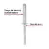 44536 - Bolsa con 50 remaches 3/16" x 3/4" de aluminio, ala 3/8"