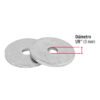 445402 44540 - Bolsa de 1 kilo arandelas planas galvanizadas 1/8", FIERO