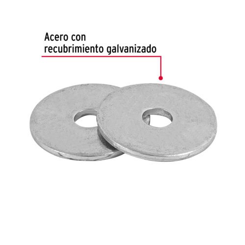 445411 44541 - Bolsa de 1 kilo arandelas planas galvanizadas 5/32", FIERO