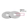 44543 - Bolsa de 1 kilo arandelas planas galvanizadas 1/4", FIERO