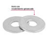 44545 - Bolsa de 1 kilo arandelas planas galvanizadas 3/8", FIERO