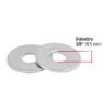 44545 - Bolsa de 1 kilo arandelas planas galvanizadas 3/8", FIERO