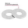445461 44546 - Bolsa de 1 kilo arandelas planas galvanizadas 7/16", FIERO