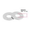 445462 44546 - Bolsa de 1 kilo arandelas planas galvanizadas 7/16", FIERO