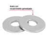 44547 - Bolsa de 1 kilo arandelas planas galvanizadas 1/2", FIERO