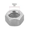 44551 - Bolsa con 60 tuercas 7/16" hexagonales de acero galvanizado