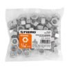 44551 - Bolsa con 60 tuercas 7/16" hexagonales de acero galvanizado