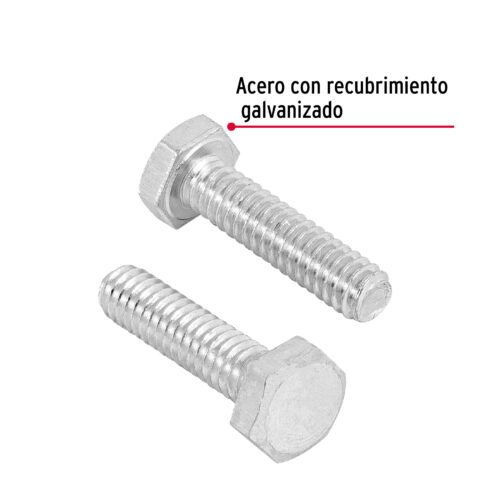 445581 44558 - Bolsa con 100 tornillos 1/4" x 1" tipo máquina, FIERO