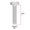 445582 44558 - Bolsa con 100 tornillos 1/4" x 1" tipo máquina, FIERO