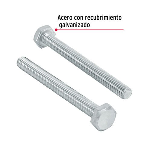445621 44562 - Bolsa con 50 tornillos 1/4" x 2-1/2" tipo máquina, FIERO