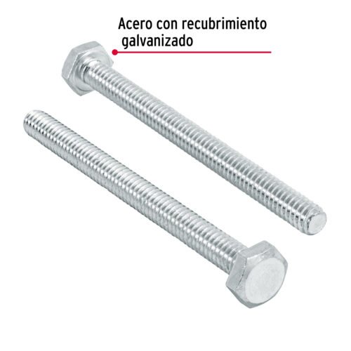 445631 44563 - Bolsa con 50 tornillos 1/4" x 3" tipo máquina, FIERO