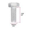 44565 - Bolsa con 80 tornillos 5/16" x 3/4" tipo máquina, FIERO