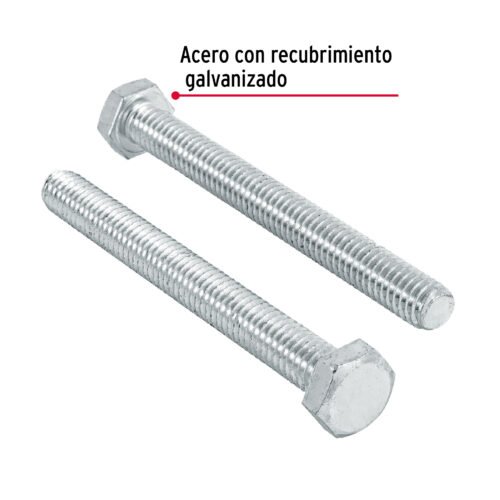44571 - Bolsa con 60 tornillos 5/16" x 3" tipo máquina, FIERO