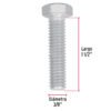 445772 44577 - Bolsa con 70 tornillos 3/8" x 1-1/2" tipo máquina, FIERO