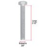 445792 44579 - Bolsa con 50 tornillos 3/8" x 2-1/2" tipo máquina, FIERO