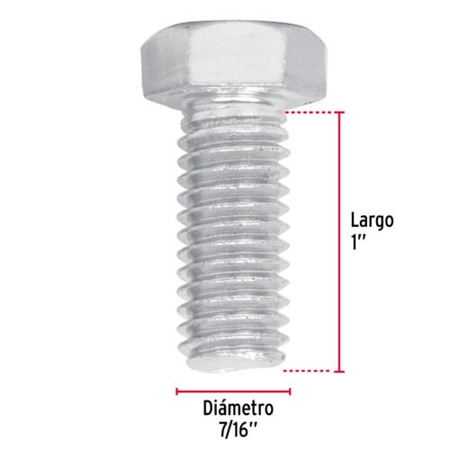 445832 44583 - Bolsa con 60 tornillos 7/16" x 1" tipo máquina, FIERO