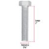 445862 44586 - Bolsa con 40 tornillos 7/16" x 2" tipo máquina, FIERO
