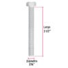 445892 44589 - Bolsa con 20 tornillos 7/16" x 3-1/2" tipo máquina, FIERO