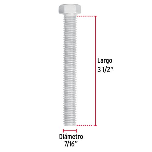 445892 44589 - Bolsa con 20 tornillos 7/16" x 3-1/2" tipo máquina, FIERO