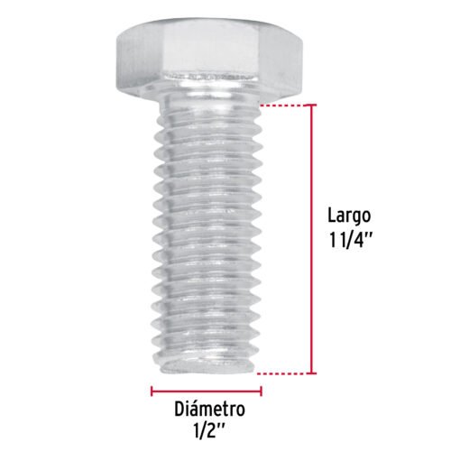 445922 44592 - Bolsa con 40 tornillos 1/2" x 1-1/4" tipo máquina, FIERO