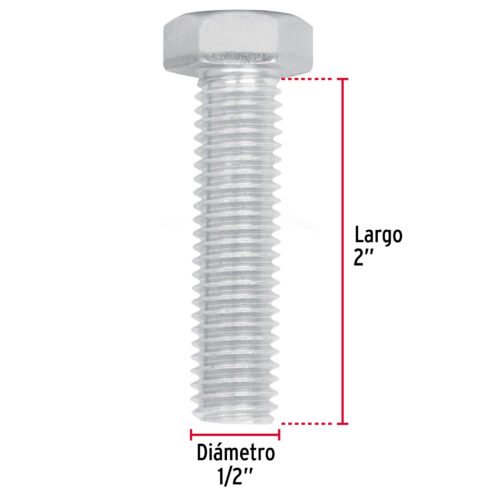 445942 44594 - Bolsa con 30 tornillos 1/2" x 2" tipo máquina, FIERO
