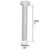 445962 44596 - Bolsa con 20 tornillos 1/2" x 3" tipo máquina, FIERO