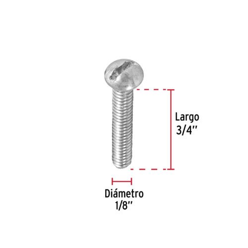 44601 - Bolsa con 500 tornillos 1/8" x 3/4" tipo estufa, FIERO