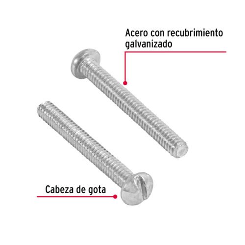 44602 - Bolsa con 400 tornillos 1/8" x 1" tipo estufa, FIERO