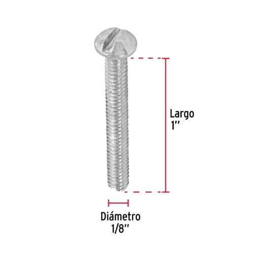44602 - Bolsa con 400 tornillos 1/8" x 1" tipo estufa, FIERO