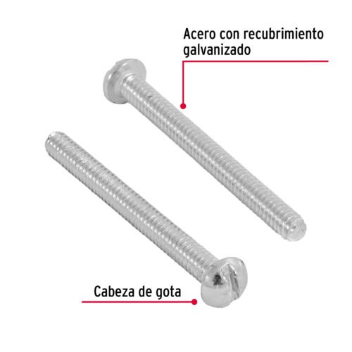 446031 44603 - Bolsa con 350 tornillos 1/8" x 1-1/4" tipo estufa, FIERO