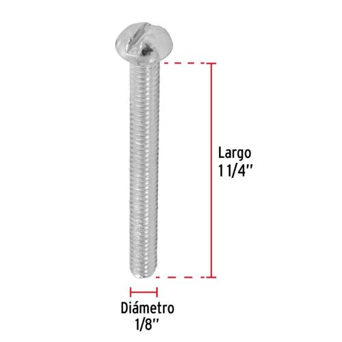 446032 44603 - Bolsa con 350 tornillos 1/8" x 1-1/4" tipo estufa, FIERO