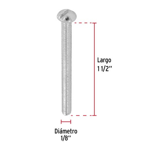446042 44604 - Bolsa con 300 tornillos 1/8" x 1-1/2" tipo estufa, FIERO