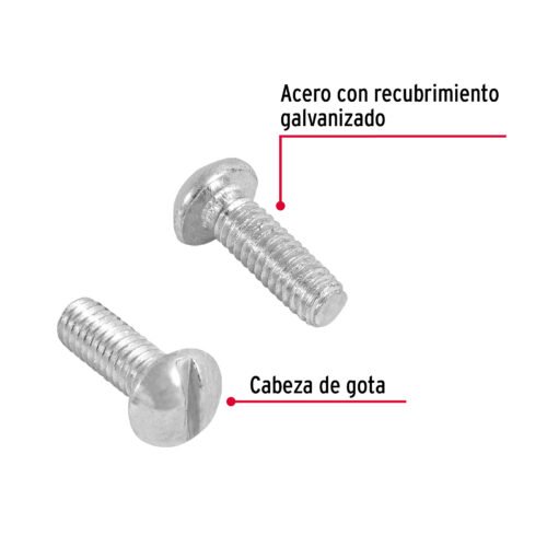 44606 - Bolsa con 450 tornillos 5/32" x 1/2" tipo estufa, FIERO
