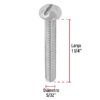 446102 44610 - Bolsa con 250 tornillos 5/32" x 1-1/4" tipo estufa, FIERO