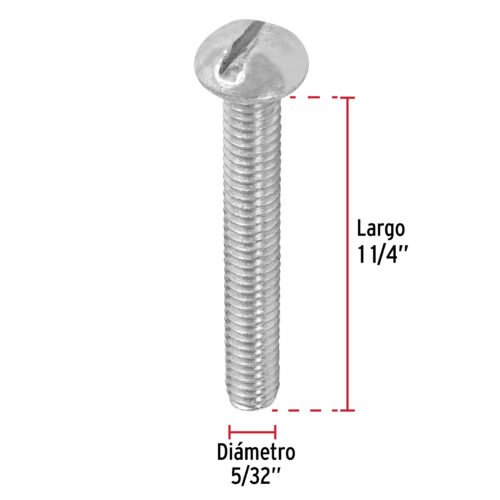 446102 44610 - Bolsa con 250 tornillos 5/32" x 1-1/4" tipo estufa, FIERO