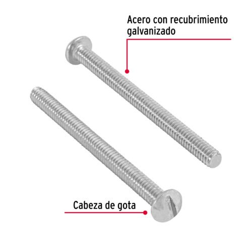 446121 44612 - Bolsa con 150 tornillos 5/32" x 2" tipo estufa, FIERO