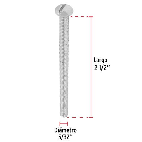 446132 44613 - Bolsa con 150 tornillos 5/32" x 2-1/2" tipo estufa, FIERO