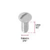 446142 44614 - Bolsa con 300 tornillos 3/16" x 1/2" tipo estufa, FIERO