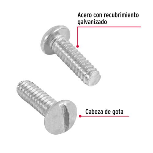 44615 - Bolsa con 250 tornillos 3/16" x 5/8" tipo estufa, FIERO