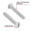 446181 44618 - Bolsa con 150 tornillos 3/16" x 1-1/4" tipo estufa, FIERO